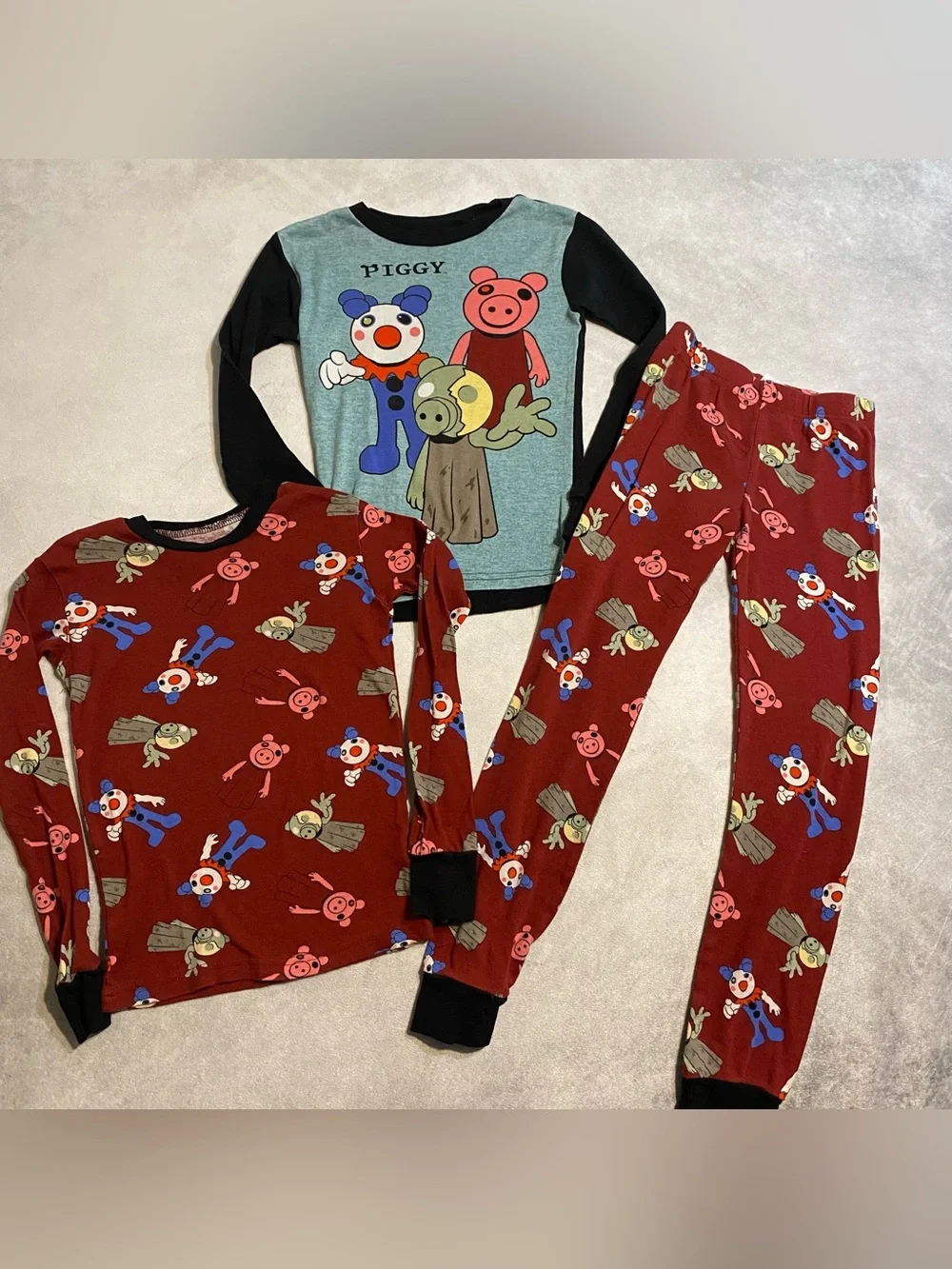Boys Piggy Pajama Top And Pants Size 8 Slim Fit Kids